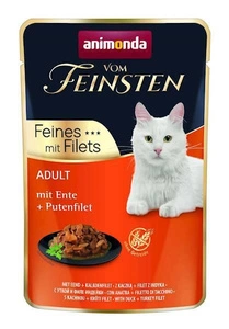 ANIMONDA Cat Vom Feinsten Adult kachní + krůtí filé 85g kapsička