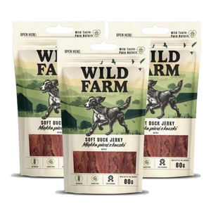 WILD FARM měkká kachní prsa 3x80g pamlsek pro psy