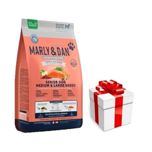 Marly & Dan Senior Dog Medium & Large Breed Fresh Salmon Holistic & Hypoallergenic 12kg + překvapení pro psa ZDARMA
