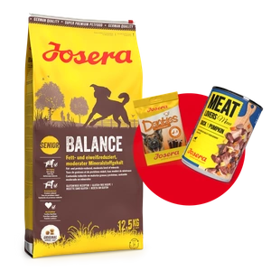 Josera Senior Balance 12,5 kg + Meatlovers Kachna s dýní 400g i Denties 180g GRATIS!
