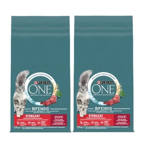 Purina One Sterilcat Rich in Beef and Wheat 2x9,75kg