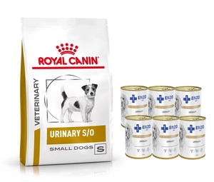ROYAL CANIN Urinary S/O USD 20 Small Dog 4 kg + ENZO VET Urinary 6 x 400 g