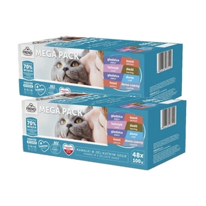 Frendi sáčky pro kočky s rybími příchutěmi v omáčce 96x100g