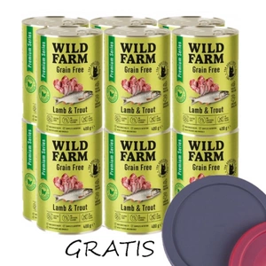 WILD FARM Premium Grain Free Lamb and Trout 12x400g - krmivo pro kočky bez obilovin