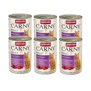 Animonda Carny Adult konzerva hovězí/jehněčí 6x400g