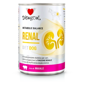 Disugual Karma mokra pro psy Veterinární RENAL Vepřové maso (dospělí) 400 g