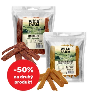WILD FARM jehněčí filet 500g + WILD FARM multivitaminový batátový filet 500g