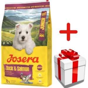 JOSERA Mini Junior Duck & Salmon 10kg + překvapení pro psa ZDARMA