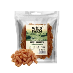 WILD FARM králičí párky 500g pamlsky pro psy