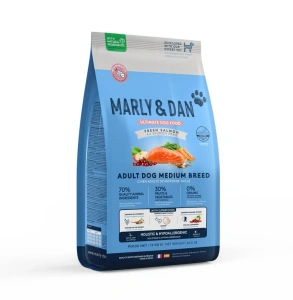 Marly & Dan Adult Dog Medium Breed Fresh Salmon Holistic & Hypoallergenic 12 kg suché krmivo