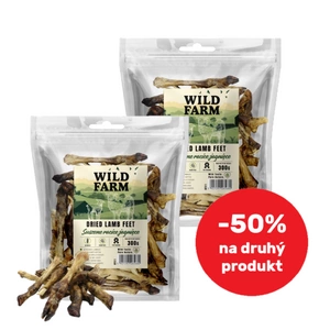 WILD FARM Sušená jehněčí kopýtka 2x300g pamlsek pro psy