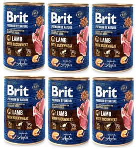 BRIT Premium by Nature Lamb With BUCKWHEAT 6x800g SLEVA 2%