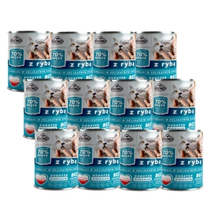 Frendi kousky v jemné omáčce s rybou 12x800g pro kočky SLEVA 3%