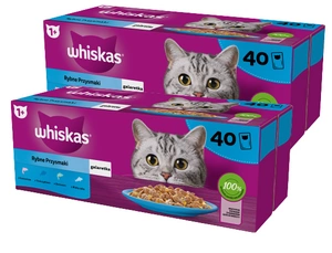 WHISKAS Adult sáčky 80 x 85 g Fishy Treats