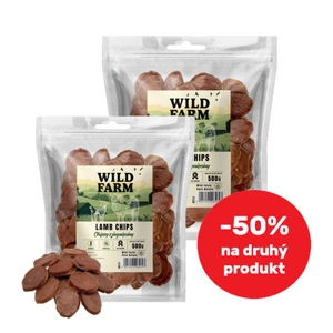 WILD FARM Jehněčí chipsy 2x500g pamlsky pro psy