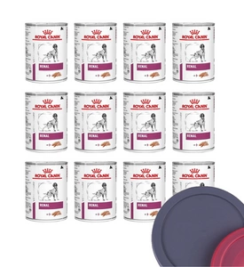 ROYAL CANIN Renal Canine 12x410g konzerva + víko na plechovku ZDARMA