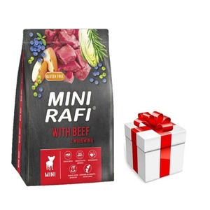 DOLINA NOTECI Rafi Mini suché krmivo pro psy s hovězím masem 3kg + překvapení pro vašeho psa ZDARMA