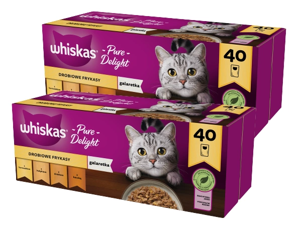 WHISKAS Adult sáčky 80 x 85 g Drůbeží hranolky