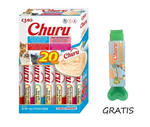 INABA Churu pro kočky - směs příchutí s tuňákem a mořskými plody 20x14g