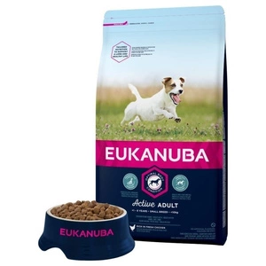 EUKANUBA Adult Small Breed Chicken 15 kg + PEDIGREE kapsle 100 g ZDARMA