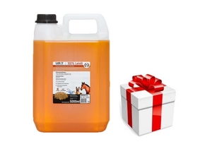 LAB-V Lněný olej Leinöl pro koně, psy a kočky 5000ml + překvapení pro kočku ZDARMA