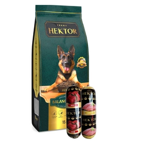 HEKTOR BALANCED Adult 15kg + Krmivo Premium Hektor 2x900