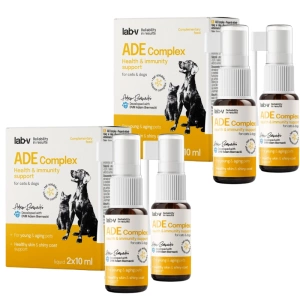 Lab-v ADE Complex - komplex vitamínů A, D a E ve formě spreje pro psy a kočky 2x10ml