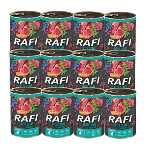 DOLINA NOTECI Rafi junior s jehněčím, brusinkami a borůvkami - plechovka 12x400g