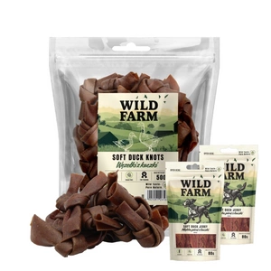WILD FARM Duck Knots 500g pamlsky pro psy + WILD FARM měkká kachní prsa 2x80g