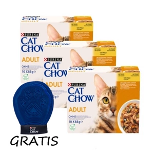 PURINA Cat Chow Krmivo pro dospělé kočky s kuřecím masem a cuketou v želé 30x85g