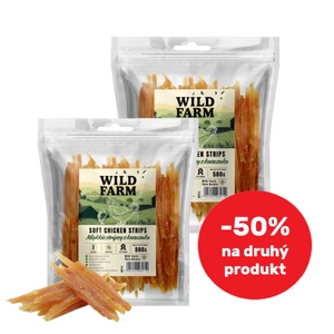 WILD FARM měkké kuřecí proužky 2x500g pamlsky pro psy