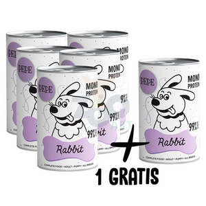 PEPE MONO PROTEIN králík  5x400g+1 GRATIS !!!