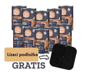 PetRepublic Fine Meat pokrm z hovězího masa 10x400g pro kočky + GRATIS !!