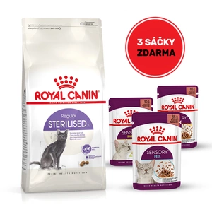 ROYAL CANIN Sterilised 10kg + 3 sáčky mokrého krmiva ZDARMA!!!