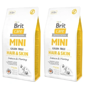 BRIT CARE Mini Grain-Free Hair&Skin 2x7kg SLEVA 3%