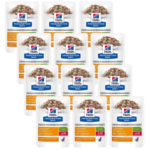 HILL'S PD Prescription Diet Feline c/d Urinary Stress + Metabolic Kurczak 12x85g sáček