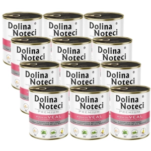 Dolina Noteci PREMIUM bohatá na telecí maso se zeleným hráškem 12x800g
