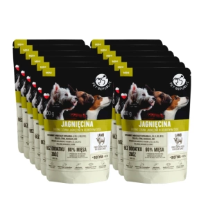 PetRepublic jemně nakrájené kousky v jemné omáčce - jehněčí 12x100g pro psa