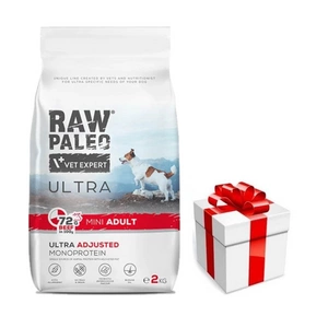 Vetexpert Raw Paleo Ultra Beef Adult Mini 2kg + překvapení pro vašeho psa ZDARMA