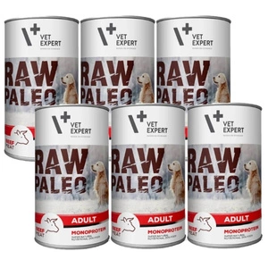 Vetexpert RAW PALEO adult beef 6x400g - hovězí konzerva