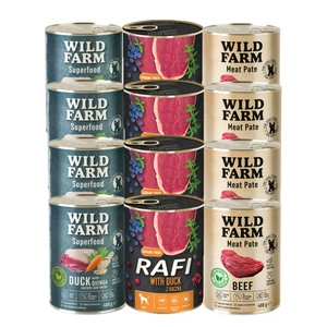 DOLINA NOTECI Rafi + WILD FARM Mix chutí 12x400g