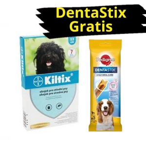 Kiltix Antiparazitní obojek 53 cm + DentaStix ZDARMA