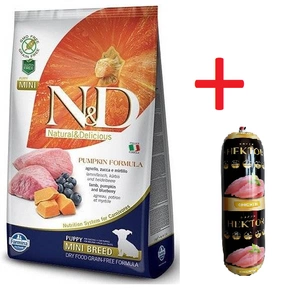 FARMINA N&D PUMPKIN Mini PUPPY Lamb dynia Grain Free Blueberry Natural & Delicious 7kg + Hektor 900g GRATIS!!!!!!!!!!!