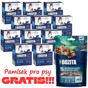 BOZITA Dog: Sob v želé 12x370g + BOZITA Meaty Bites sob s kachnou 70g ZDARMA!!!
