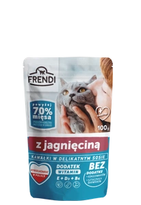 Frendi kousky v jemné omáčce s jehněčím masem 100g