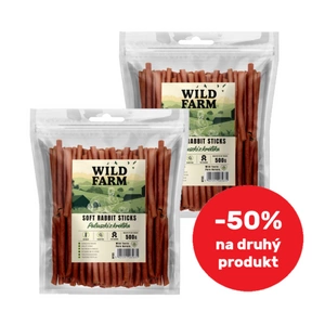 WILD FARM Králičí tyčinky 2x500g pamlsky pro psy