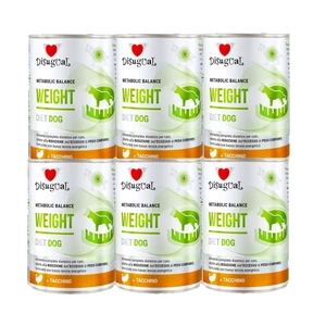 Disugual Karma mokra pro psy Veterinární WEIGHT Krůta (dospělí) 6x400g