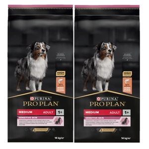Purina Pro Plan Medium Adult Sensitive Skin losos 2x14kg