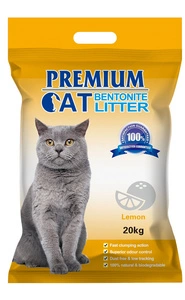 Premium Cat Clumping Bentonite Litter - Citron pro kočky 20kg