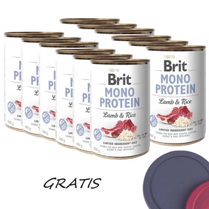 BRIT MONO PROTEIN LAMB & BROWN RICE 12x400g
